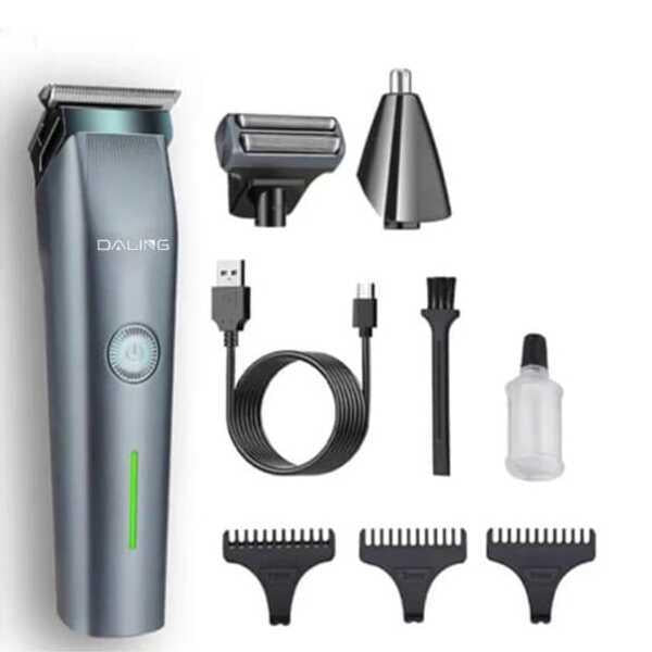 Men's Hair Clipper and Shaver with Detachable Head - 1 Pcs, Grey