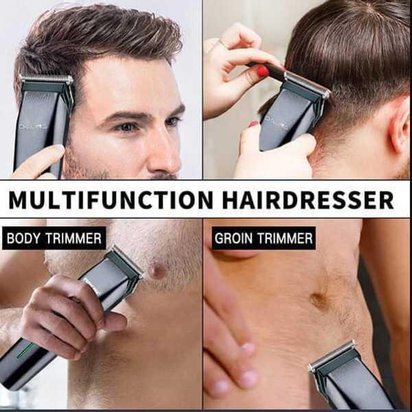 Men's Hair Clipper and Shaver with Detachable Head - 1 Pcs, Grey