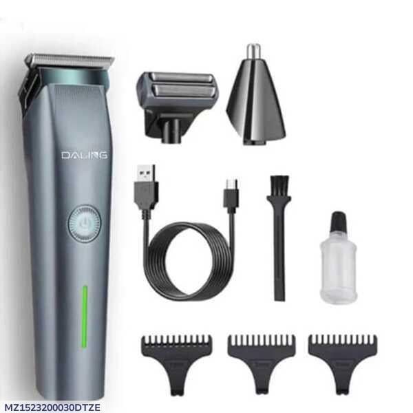 Men's Hair Clipper and Shaver with Detachable Head - 1 Pcs, Grey